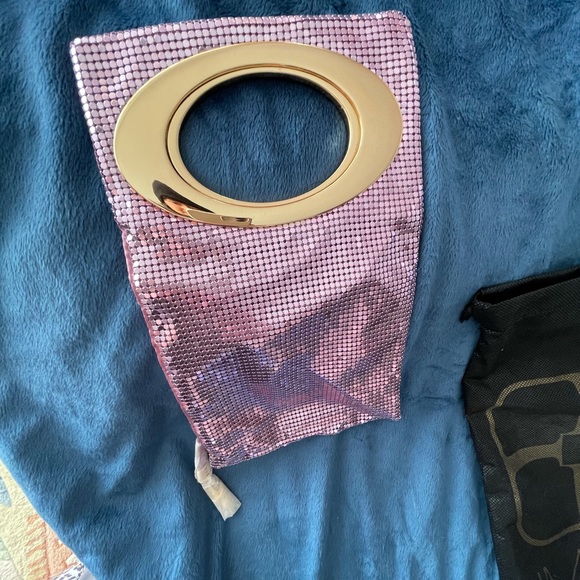 Retro Iman Dusty Rose Sequin Clutch - Picture 6 of 6